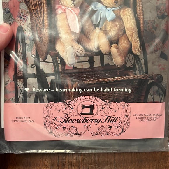 New, Never Been Open, 1903 Bear, Teddy Bear, Sewing Pattern, Original Design - Picture 3 of 4